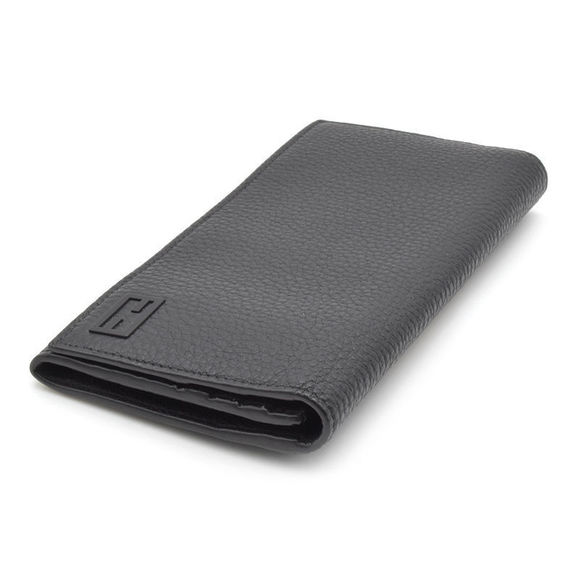Fendi Folding Long Black Wallet Bifold Leather - Picture 3 of 6